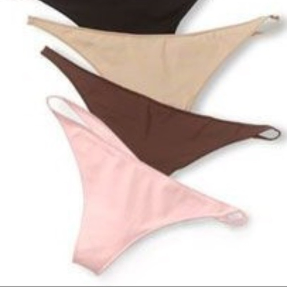NWT Le Mystere Thong LY355 in Dark Chocolate